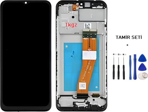 Tkgz - Samsung Galaxy A02S  - SM-A025 Lcd Ekran Dokunmatik   - A - Kalite ÇITALI + TAMİR SETİ - Image 1