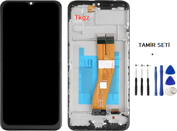 Tkgz - Samsung Galaxy A03S  - SM-A037 Lcd Ekran Dokunmatik   - A - Kalite ÇITALI + TAMİR SETİ - Image 1