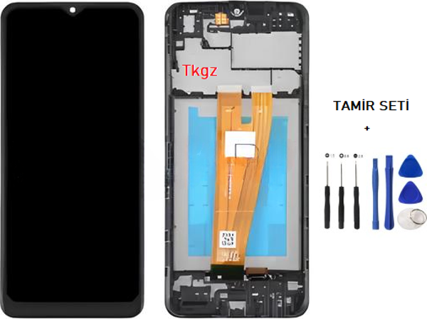 Tkgz - Samsung Galaxy A04  - SM-A045 Lcd Ekran Dokunmatik   - A - Kalite ÇITALI + TAMİR SETİ - Image 1