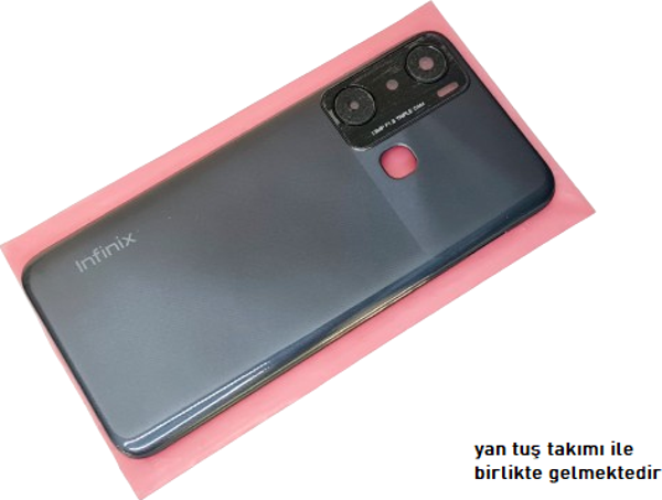 Infinix HOT 20İ KASA Arka Pil Batarya Kapağı SİYAH - Image 1