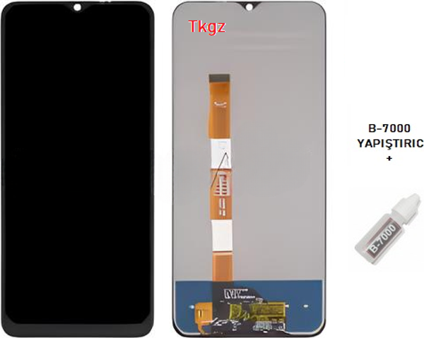 Tkgz - Vivo Y15S Lcd Ekran Dokunmatik -A- Kalite + B-7000 - Image 1