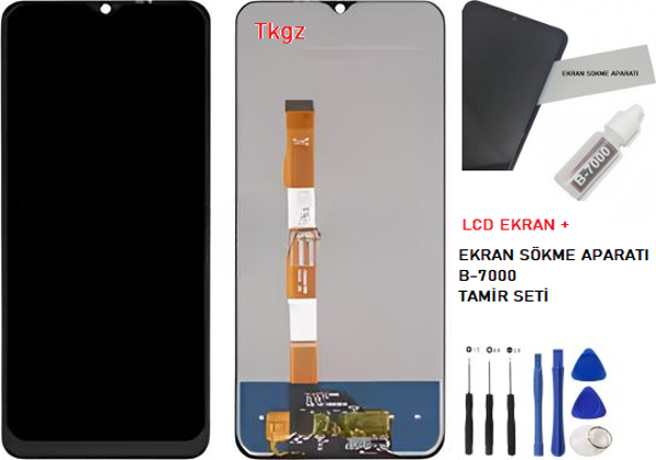 Tkgz - Vivo Y21S Lcd Ekran Dokunmatik -A- Kalite + B-7000 + TAMİR SETİ - Image 1