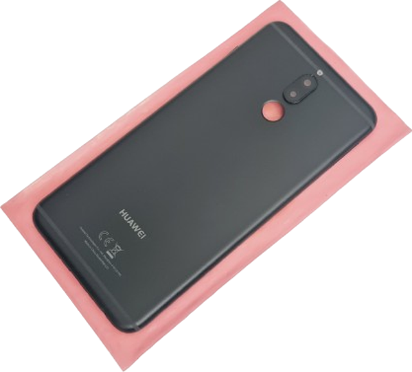 Tkgz - Mate 10 Lite Kasa Batarya Kapağı (Kamera Lens Yan Tuş Takımı) SİYAH - Image 1