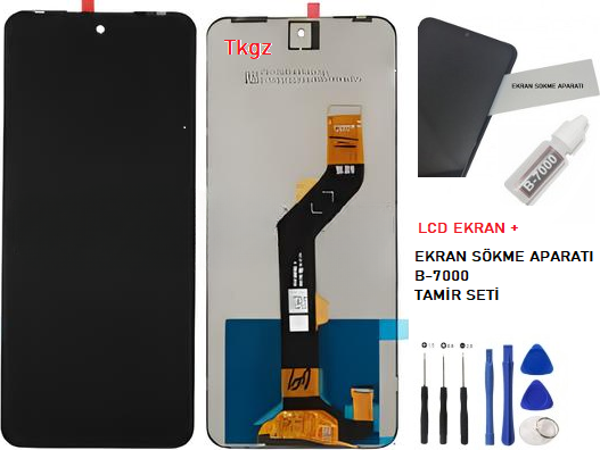 Tkgz - Tecno Spark GO 2023 Lcd Ekran Dokunmatik -A- Kalite + B-7000 + TAMİR SETİ - Image 1
