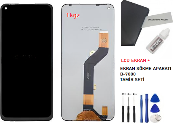 Tkgz - İnfinix NOTE 7 Lcd Ekran Dokunmatik -A- Kalite + B-7000 + TAMİR SETİ - Image 1