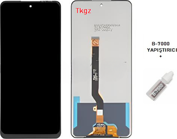 Tkgz - İnfinix NOTE 10 Lcd Ekran Dokunmatik -A- Kalite + B-7000 - Image 1