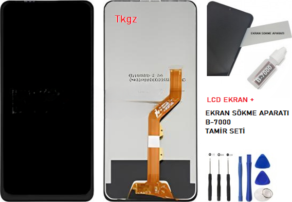 Tkgz - İnfinix S5 PRO Lcd Ekran Dokunmatik -A- Kalite + B-7000 + TAMİR SETİ - Image 1