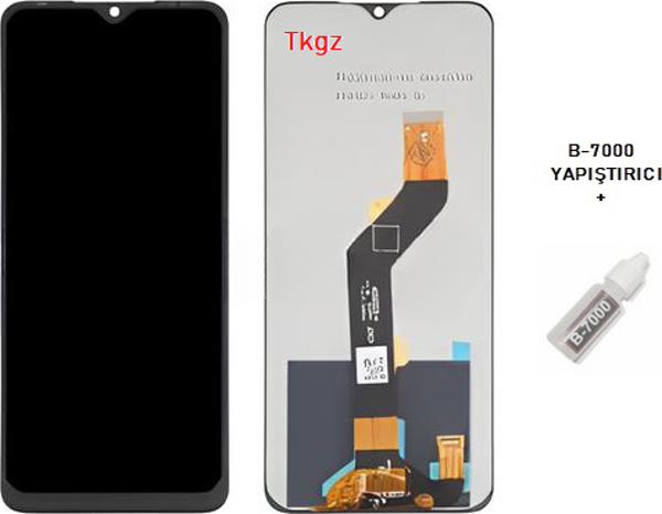 Tkgz - İnfinix HOT 10 PLAY Lcd Ekran Dokunmatik -A- Kalite + B-7000 - Image 1