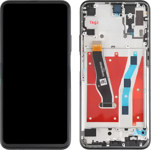 Tkgz - P Smart Z Lcd Ekran Dokunmatik Orijinal Kalite ÇITALI SİYAH - Image 1