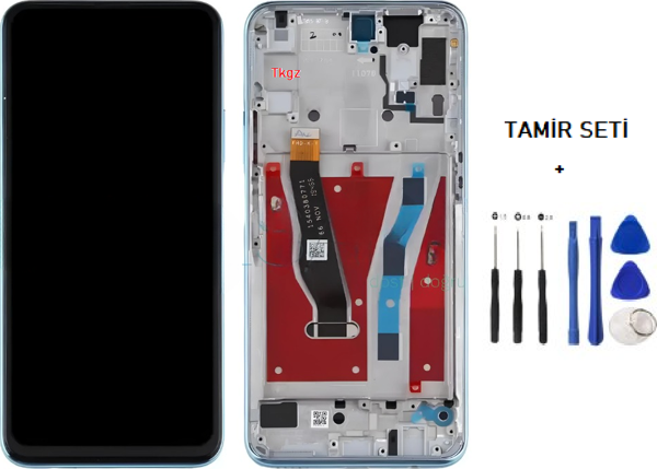 Tkgz - P Smart PRO Lcd Ekran Dokunmatik Orijinal Kalite ÇITALI MAVİ + TAMİR SETİ - Image 1