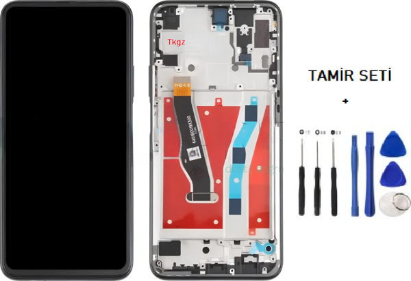 Tkgz - P Smart Z Lcd Ekran Dokunmatik Orijinal Kalite ÇITALI SİYAH + TAMİR SETİ - Image 1