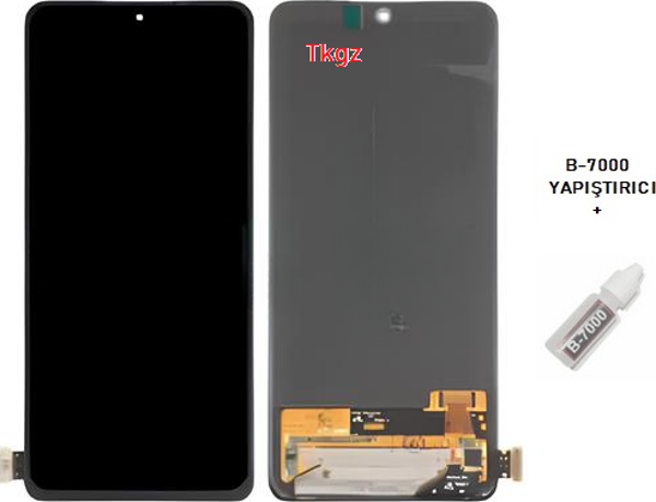 Tkgz - Xiaomi Redmi NOTE 12 PRO -4G- Lcd Ekran Dokunmatik -A- Kalite + B-7000 - Image 1