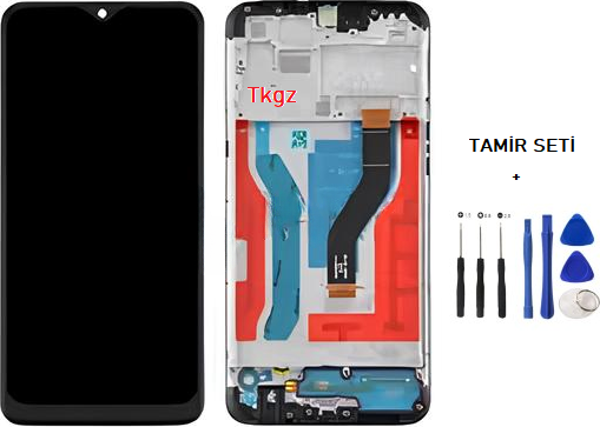 Tkgz - Samsung Galaxy A10S - SM-A107 Uyumlu Lcd Ekran Dokunmatik Orijinal ÇITALI + TAMİR SETİ - Image 1
