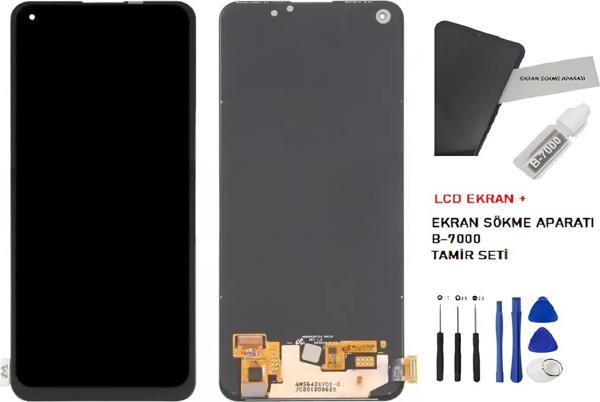 Tkgz - Oppo RENO 5 Lcd Ekran Dokunmatik -A- Kalite +B-7000 + TAMİR SETİ - Image 1
