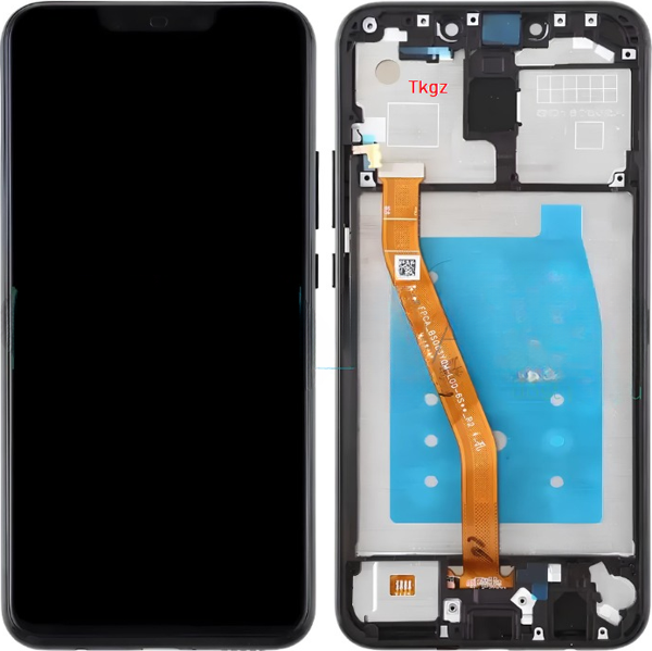 Tkgz - Huawei Uyumlu MATE 20 Lite Lcd Ekran Dokunmatik -A- Kalite ÇITALI SİYAH - Image 1