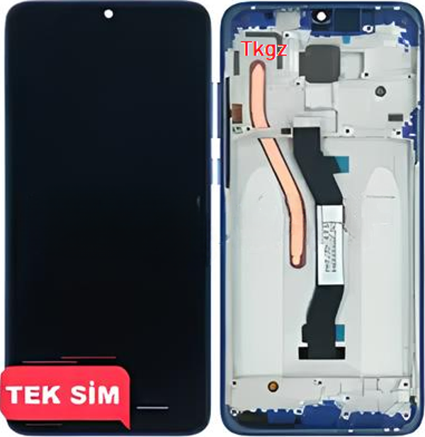 Tkgz - Xiaomi Redmi NOTE 8 PRO Lcd Ekran Dokunmatik -A- Kalite ÇITALI MAVİ - Image 1