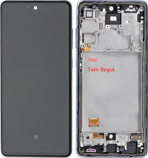 Tkgz - Samsung Galaxy A72 - SM-A725 Uyumlu Lcd Ekran Dokunmatik Orijinal ÇITALI SİYAH - Image 1
