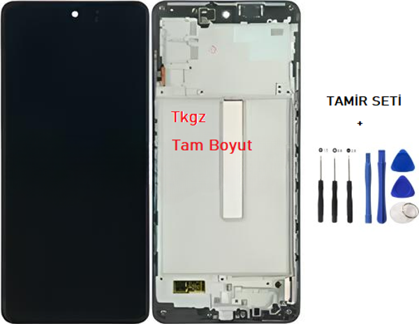 Tkgz - Samsung Galaxy M52 - SM-M526 Uyumlu Lcd Ekran Dokunmatik Orijinal ÇITALI + TAMİR SETİ - Image 1