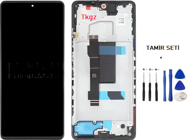 Tkgz - Xiaomi Redmi NOTE 12 PRO -5G- Uyumlu Lcd Ekran Dokunmatik ÇITALI + TAMİR SETİ - Image 1