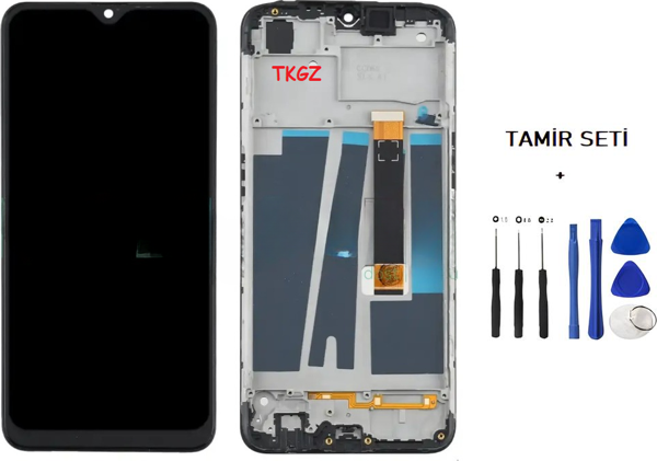 Tkgz - Oppo A5 2020 Uyumlu Lcd Ekran Dokunmatik Orijinal FULL ÇITALI + TAMİR SETİ - Image 1