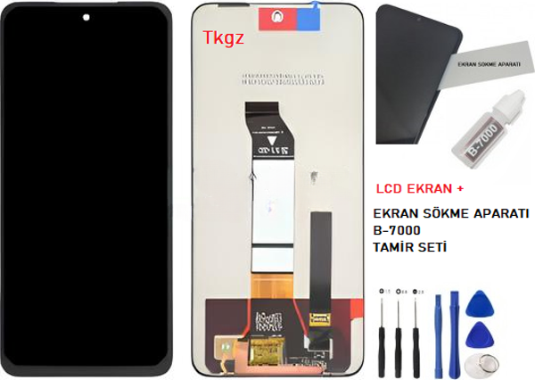 Tkgz - Xiaomi Redmi NOTE 11SE -5G- Uyumlu Lcd Ekran Dokunmatik Orijinal + B-7000 + TAMİR SETİ - Image 1