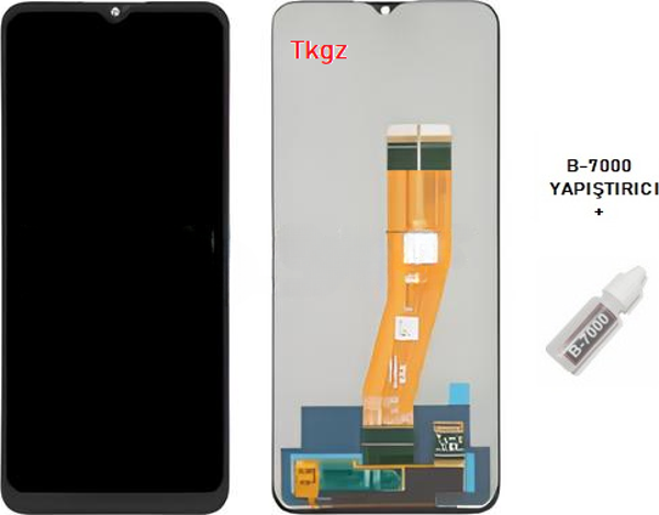 Samsung Galaxy A04E  - SM-A042 Uyumlu Lcd Ekran Dokunmatik SERVİS Orijinali + B-7000 - Image 1
