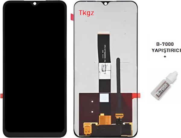 Xiaomi Redmi 9A Uyumlu Lcd Ekran Dokunmatik SERVİS Orijinali + B-7000 - Image 1