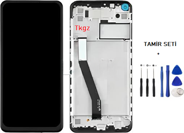 Xiaomi Redmi NOTE 9 Uyumlu Lcd Ekran Dokunmatik SERVİS Orijinali ÇITALI + TAMİR SETİ - Image 1