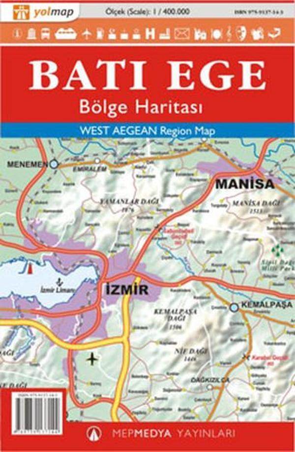 Batı Ege Bölge Haritası - Mep Medya Yayınevi - Image 1
