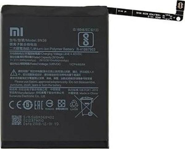Xiaomi MI A2 - BN 36  - Uyumlu Batarya Pil Sıfır Orijinal - Image 1