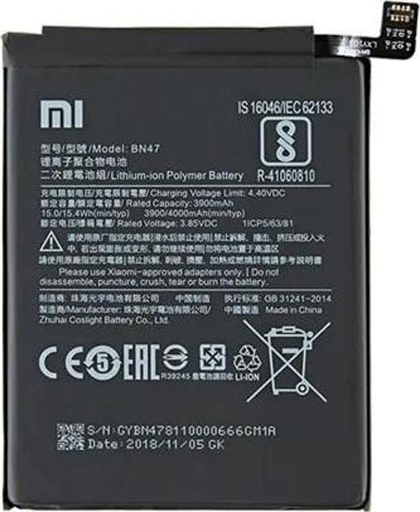 Xiaomi Mi A2 LITE - BN 47 - Uyumlu Batarya Pil Sıfır Orijinal - Image 1