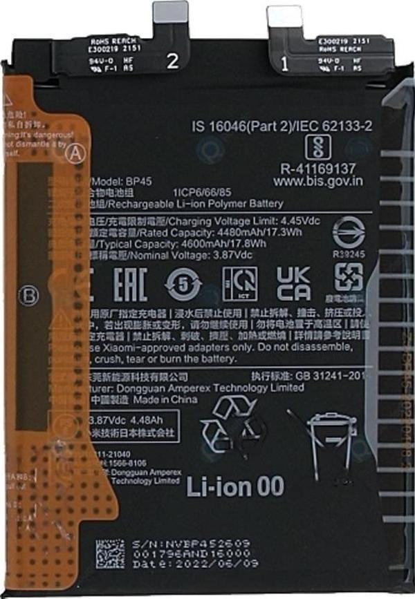 Xiaomi Mİ 12 PRO - BP45 - Uyumlu Batarya Pil Sıfır Orijinal - Image 1