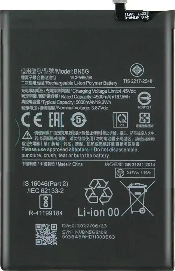 Xiaomi Redmi 10A - BN5G - Uyumlu Batarya Pil Sıfır Orijinal - Image 1