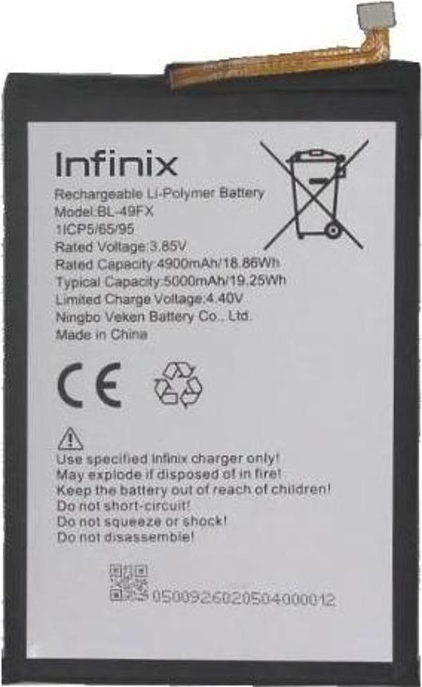 Infinix HOT 10 LITE Uyumlu Batarya Pil Sıfır Orijinal - Image 1