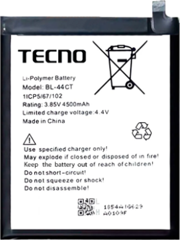 Tecno Camon 16 Premier Uyumlu Batarya Pil Sıfır Orijinal - Image 1