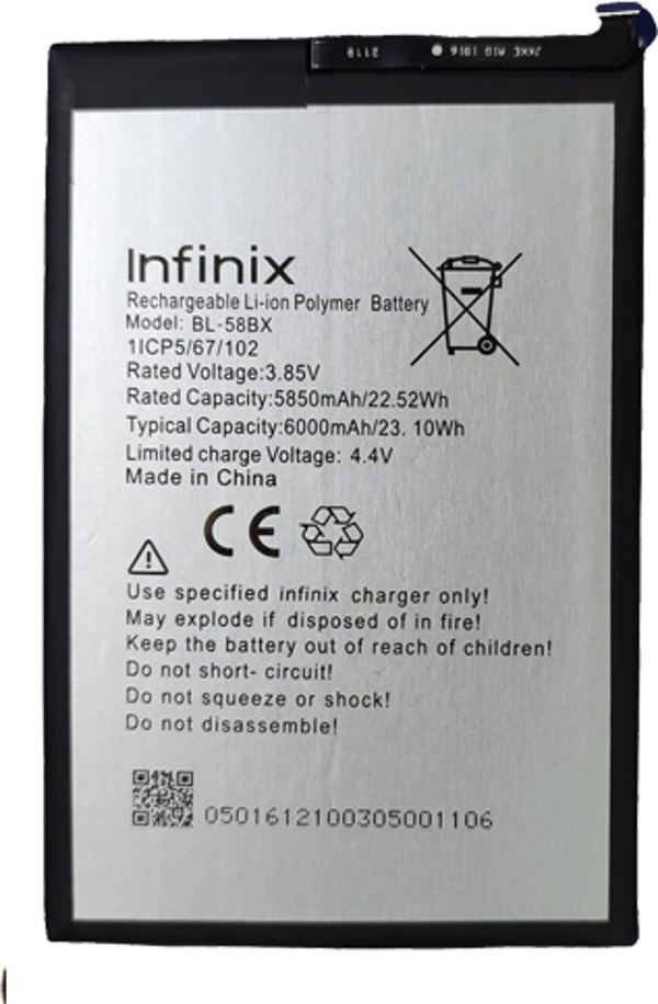 Infinix HOT 11 PLAY Uyumlu Batarya Pil Sıfır Orijinal - Image 1