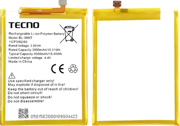 Tecno Camon 15 Premier Uyumlu Batarya Pil Sıfır Orijinal - Image 1