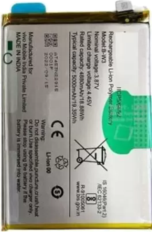 Vivo Y22S Uyumlu Batarya Pil Sıfır Orijinal - Image 1