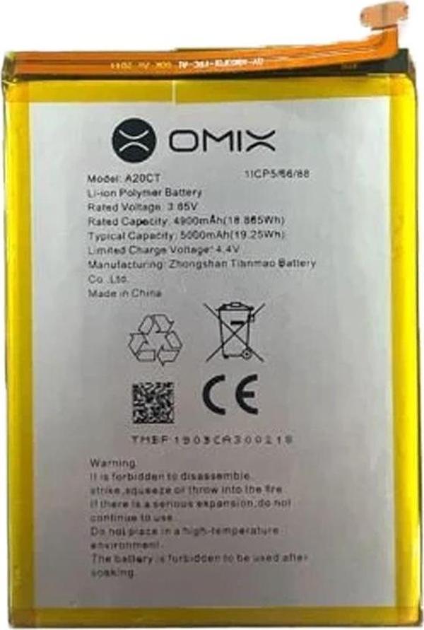 Omix 400 Uyumlu Batarya Pil Sıfır Orijinal - Image 1