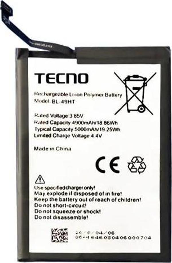 Tecno Camon 16 Uyumlu Batarya Pil Sıfır Orijinal - Image 1