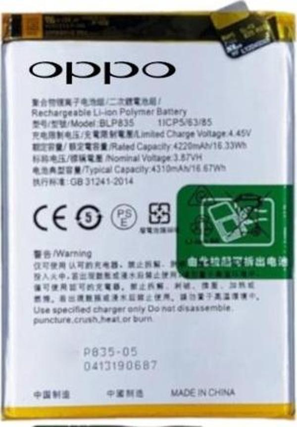 Oppo A94 -4g - Blp835 -Uyumlu Batarya Pil Sıfır Orijinal - Image 1