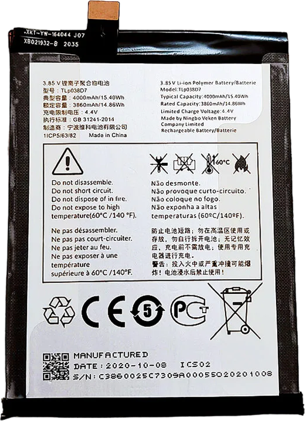 Tcl 10SE Uyumlu Batarya Pil Sıfır Orijinal - Image 1