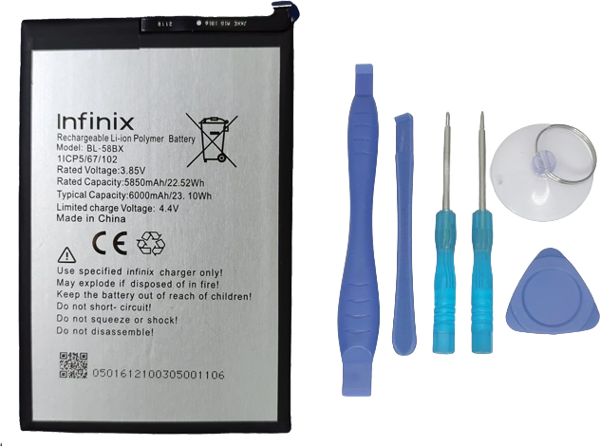 Infinix HOT 11 PLAY Uyumlu Batarya Pil Sıfır Orijinal + TAMİR SETİ - Image 1