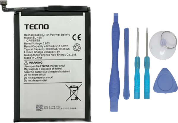 Tecno Spark 10C Uyumlu Batarya Pil Sıfır Orijinal + TAMİR SETİ - Image 1