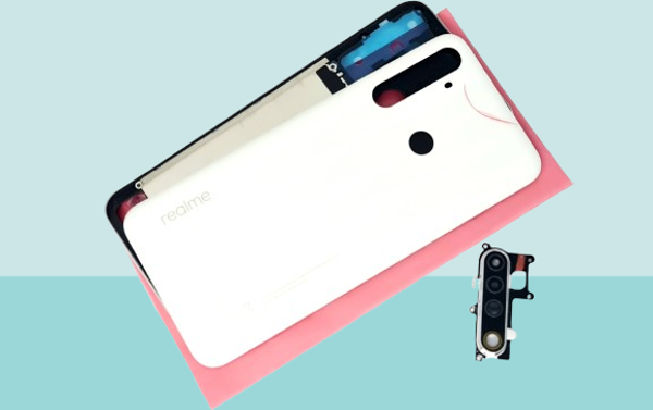 Oppo Realme 6İ Uyumlu FULL KASA Arka Kapak Batarya Kapağı - BEYAZ - Image 1