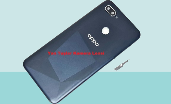 Oppo A12 Uyumlu FULL KASA Arka Kapak Batarya Kapağı - SİYAH - Image 1