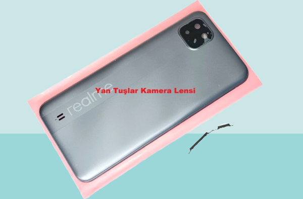 Oppo Realme C11 - 2021 - Arka Pil Batarya Kapağı - FÜME - Image 1