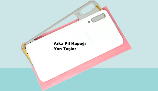 Samsung Galaxy A70 A705 Uyumlu FULL KASA Arka Kapak Batarya Kapağı - BEYAZ - Image 1