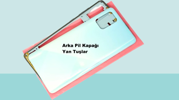 Samsung Galaxy A71 A715 Uyumlu FULL KASA Arka Kapak Batarya Kapağı - MAVİ - Image 1