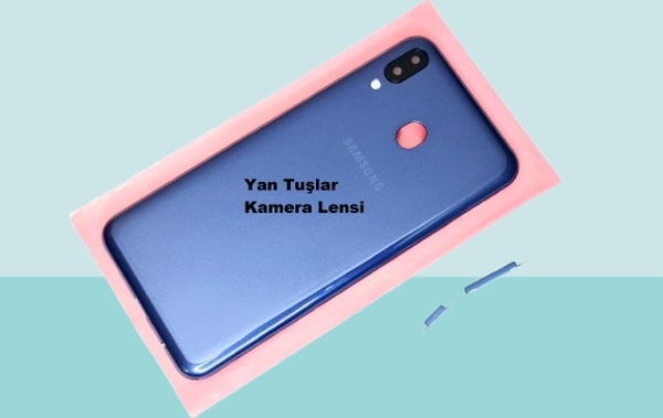 Samsung Galaxy M20 Uyumlu FULL KASA Arka Kapak Batarya Kapağı - MAVİ - Image 1